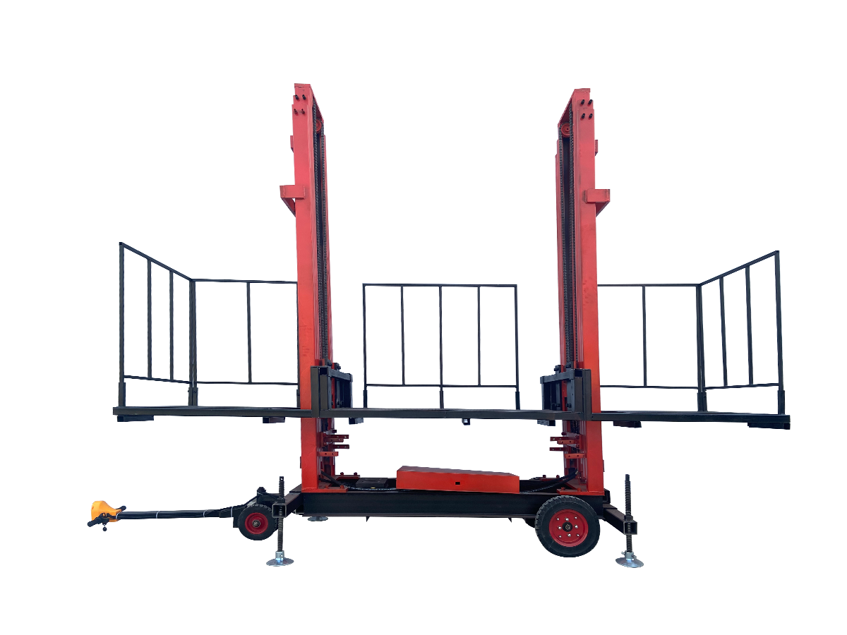 Masonry hydraulic lifting platform (tire-type walking)