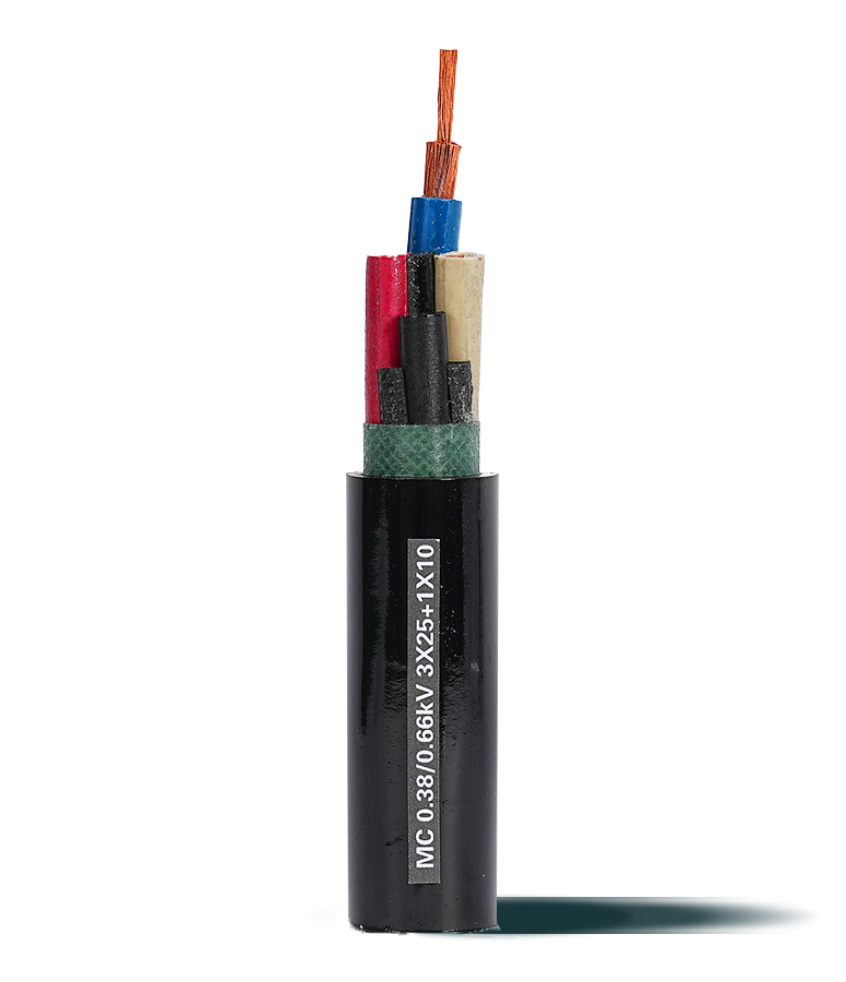 Silicone rubber cable