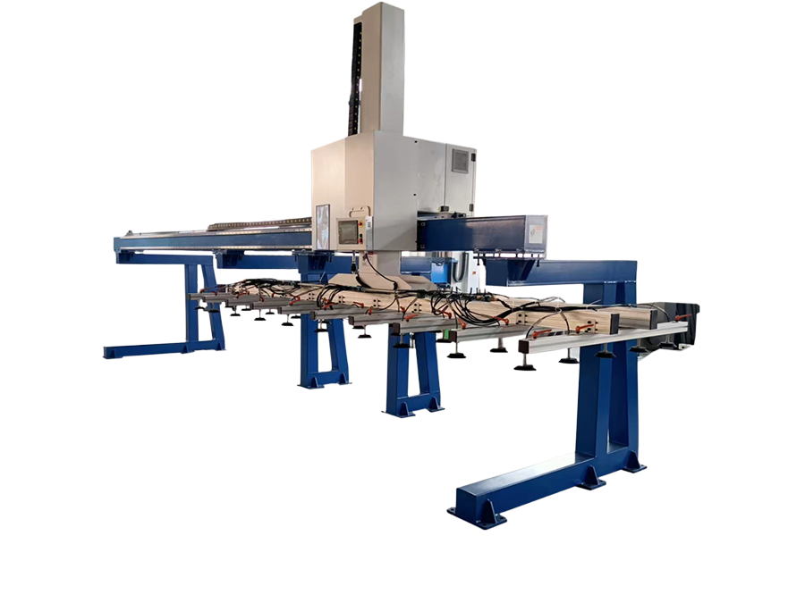 Single-side gantry loading and unloading machine