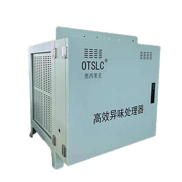 Highly efficient odor treatment device