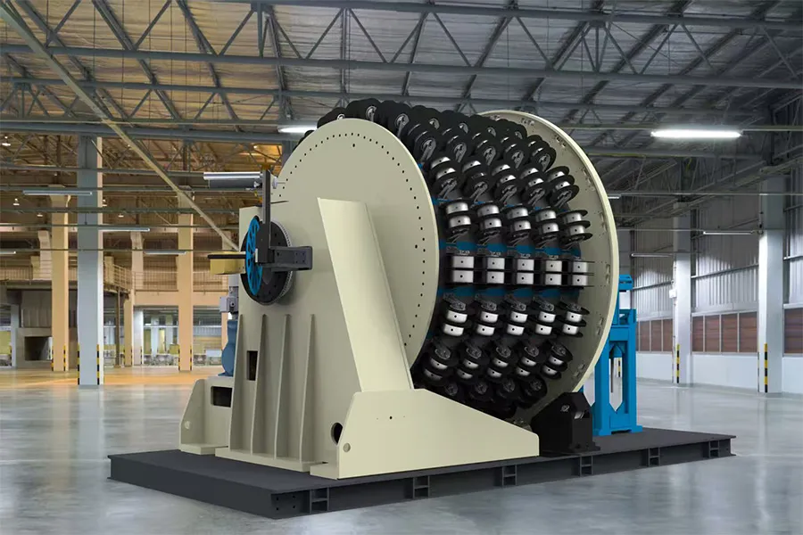 Special winding machine for oil drilling pipe and fracturing pipe1