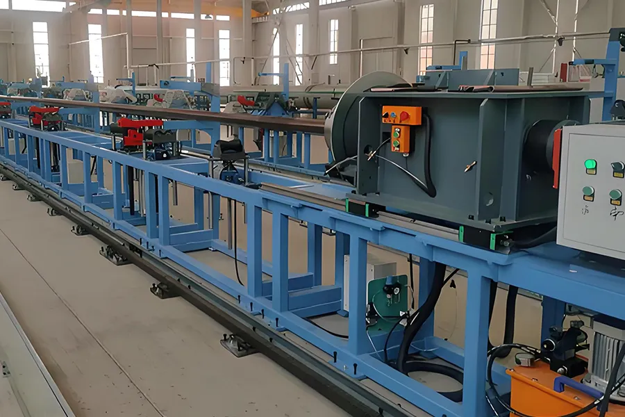 Horizontal pipe forming machine for suction and discharge pipes and industrial pipes4
