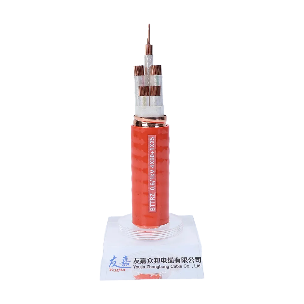 Cable resistente al fuego con aislamiento mineral