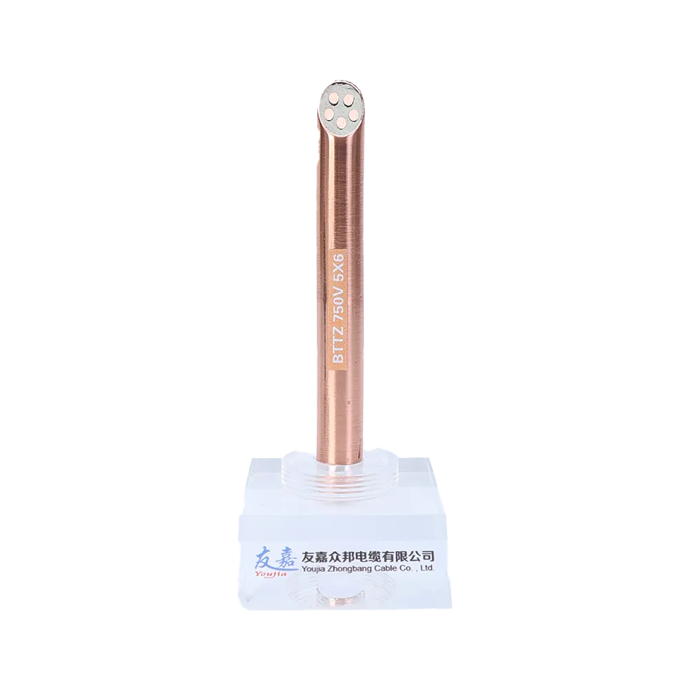 Cable resistente al fuego con aislamiento mineral