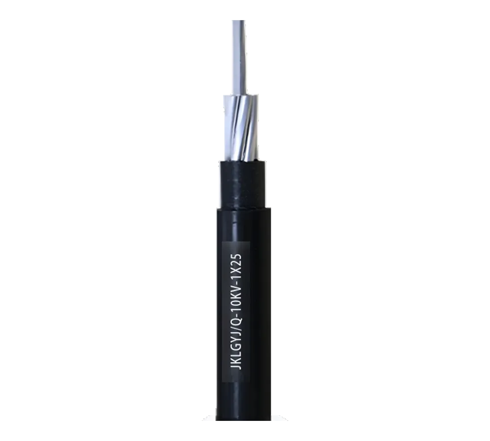 Steel core insulated overhead cable