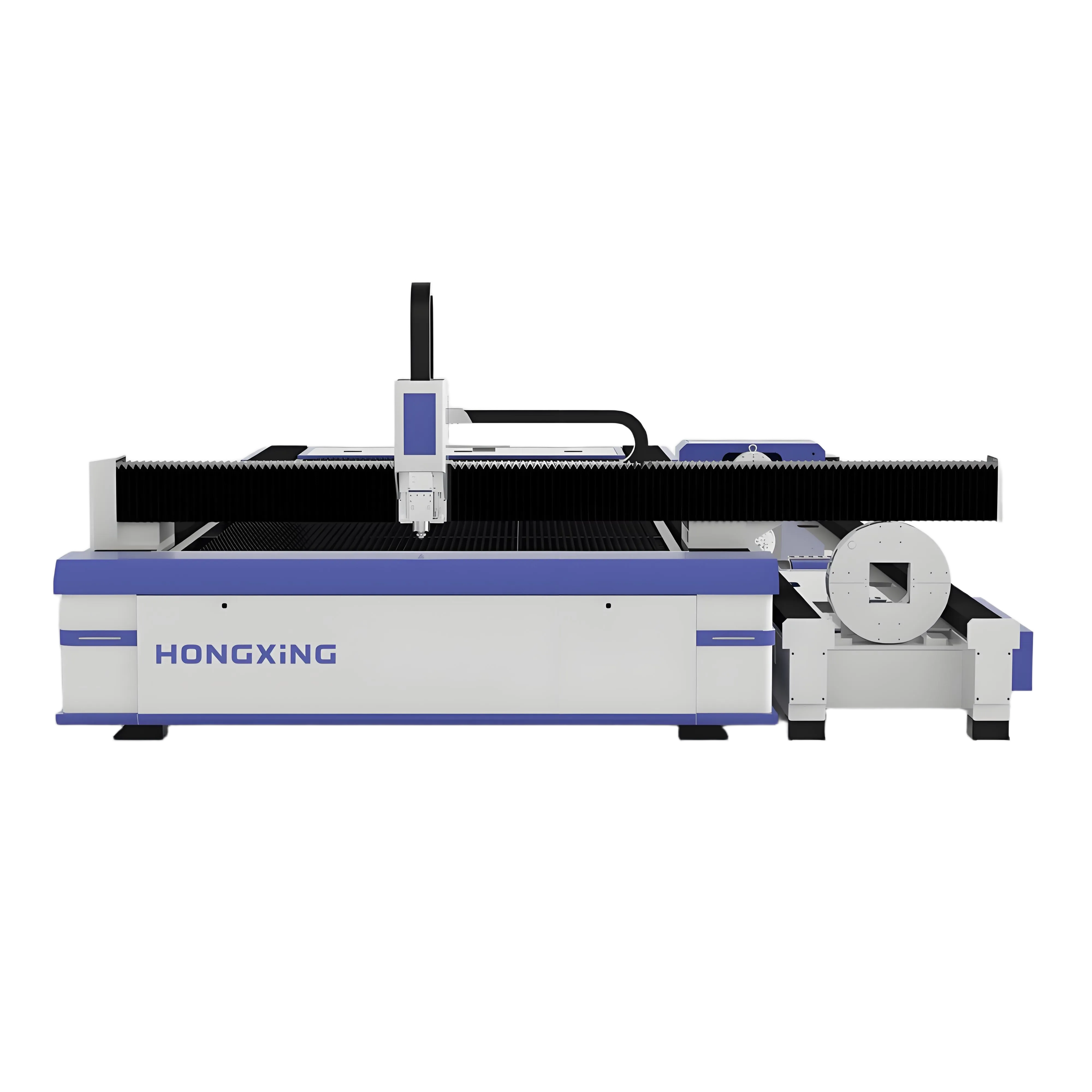 Plate and tube integrated fiber laser cutting machine
