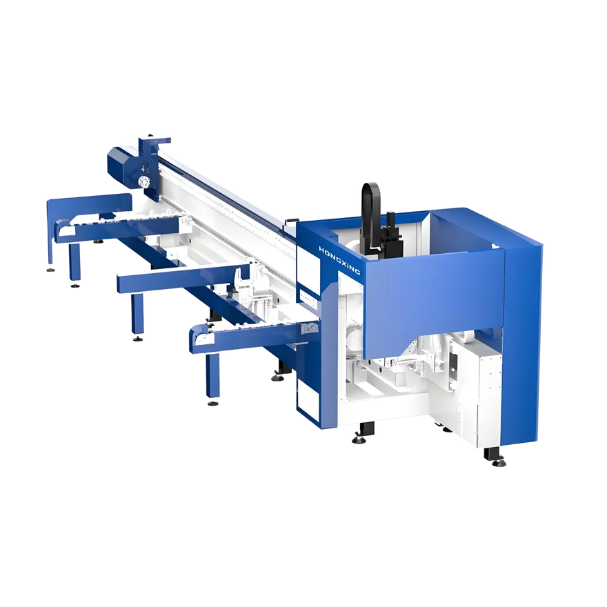 Semi-automatic metal fiber laser tube cutting machine