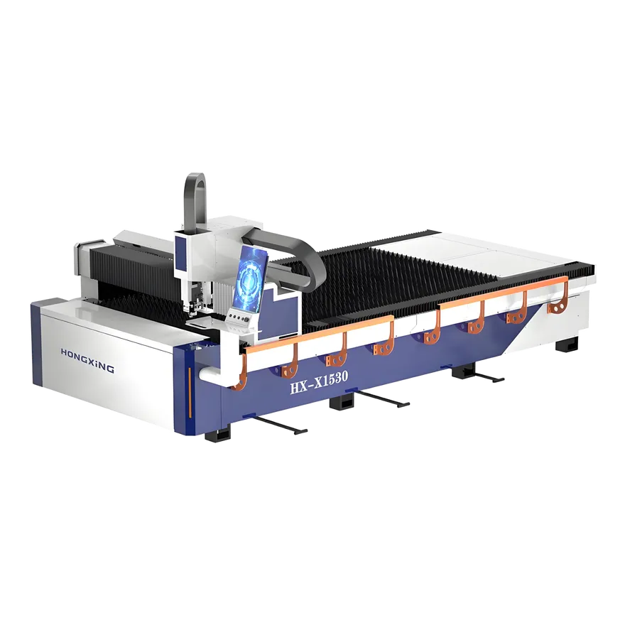Single platform fiber laser cutting machine