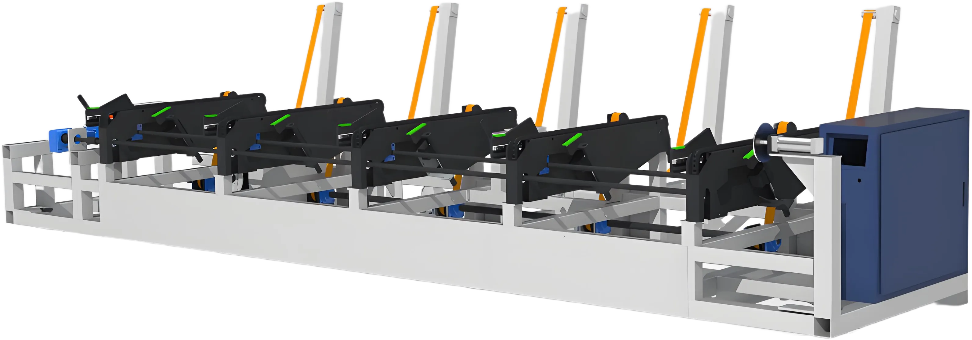Tube cutting machine loading rack