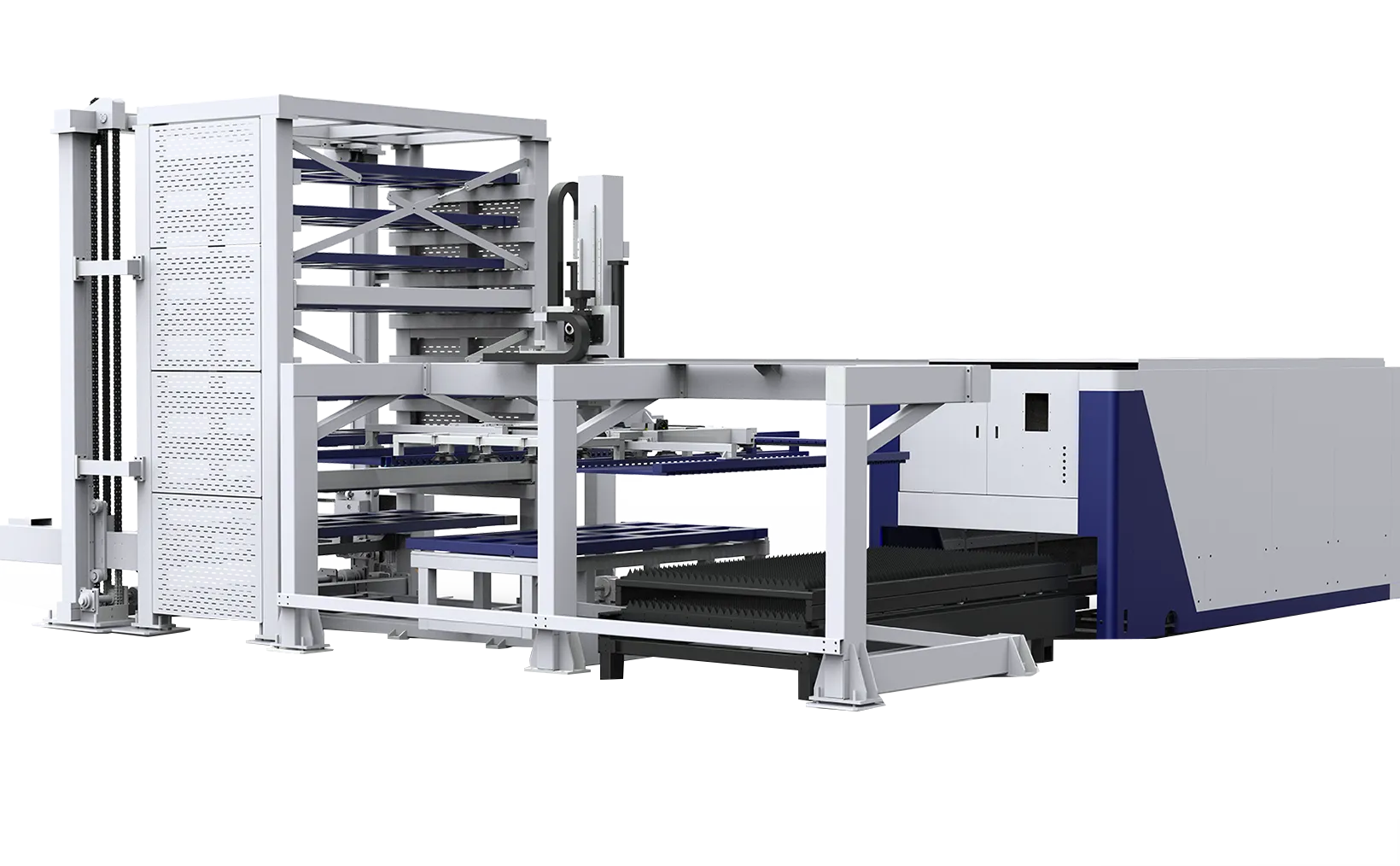 Multi-layer plate automatic material storage (rear discharge type)