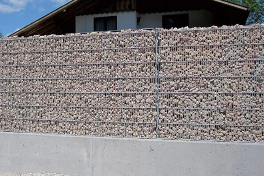 Welded gabion mesh