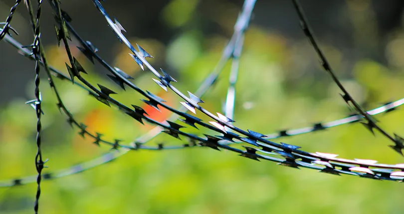Effectively prevent barbed wire fence from rusting