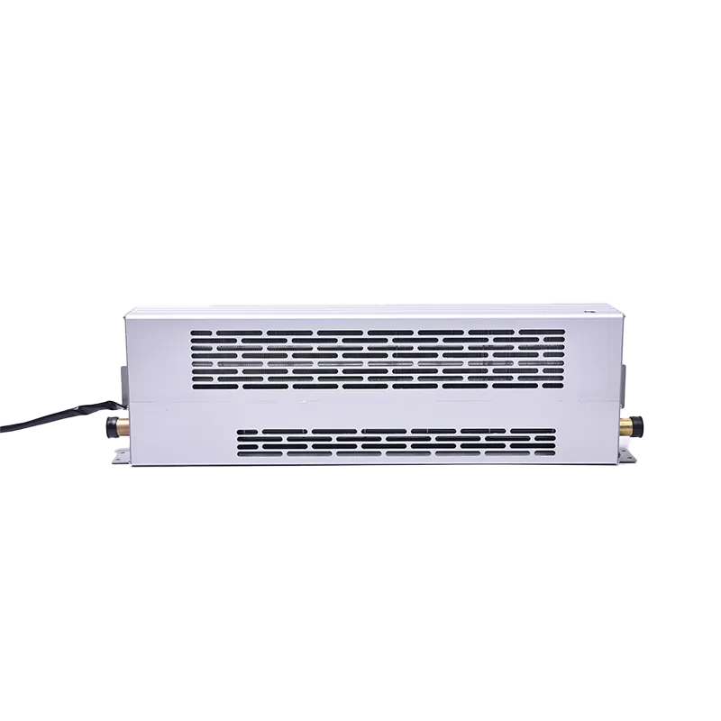 Forced water heating radiators