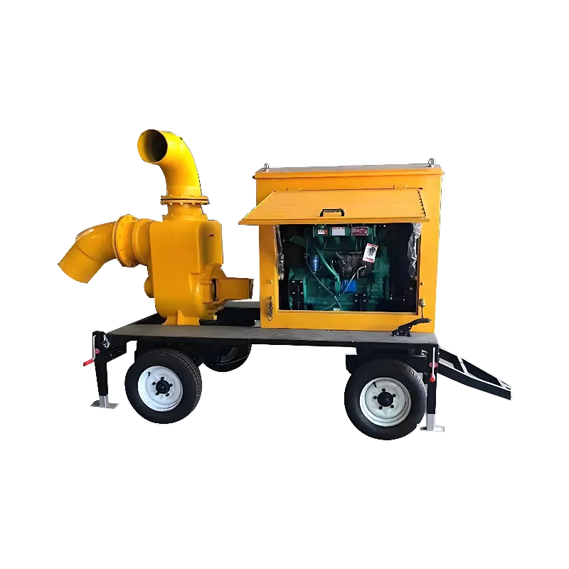 Mobile diesel sewage pump4