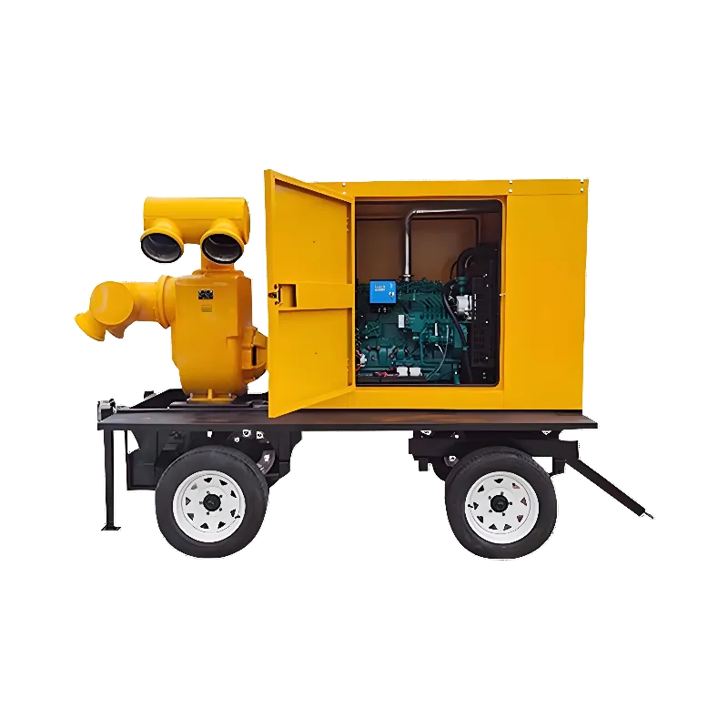 Mobile diesel sewage pump5