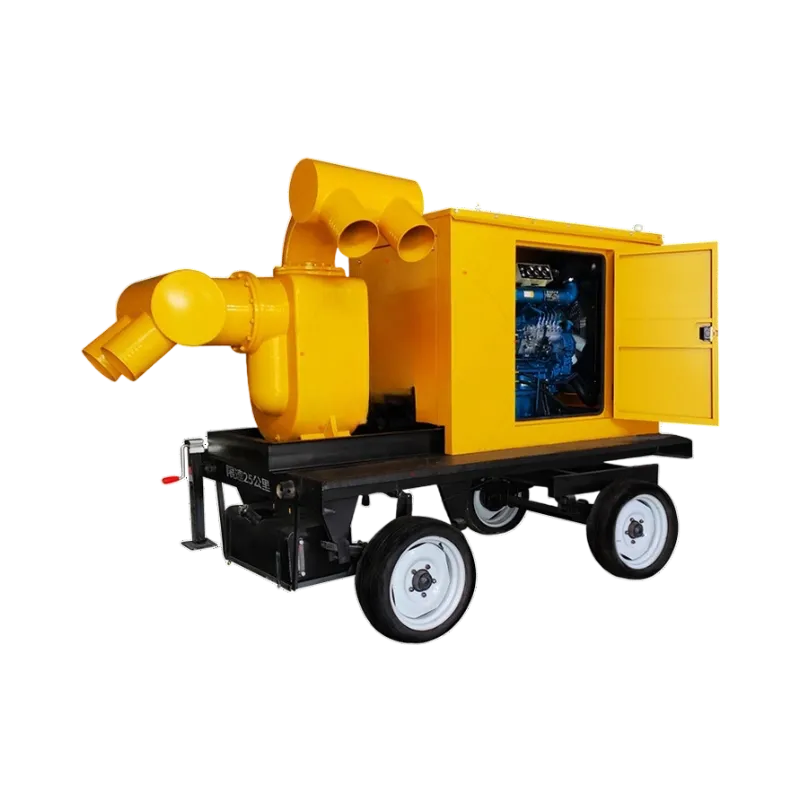 Mobile diesel sewage pump1