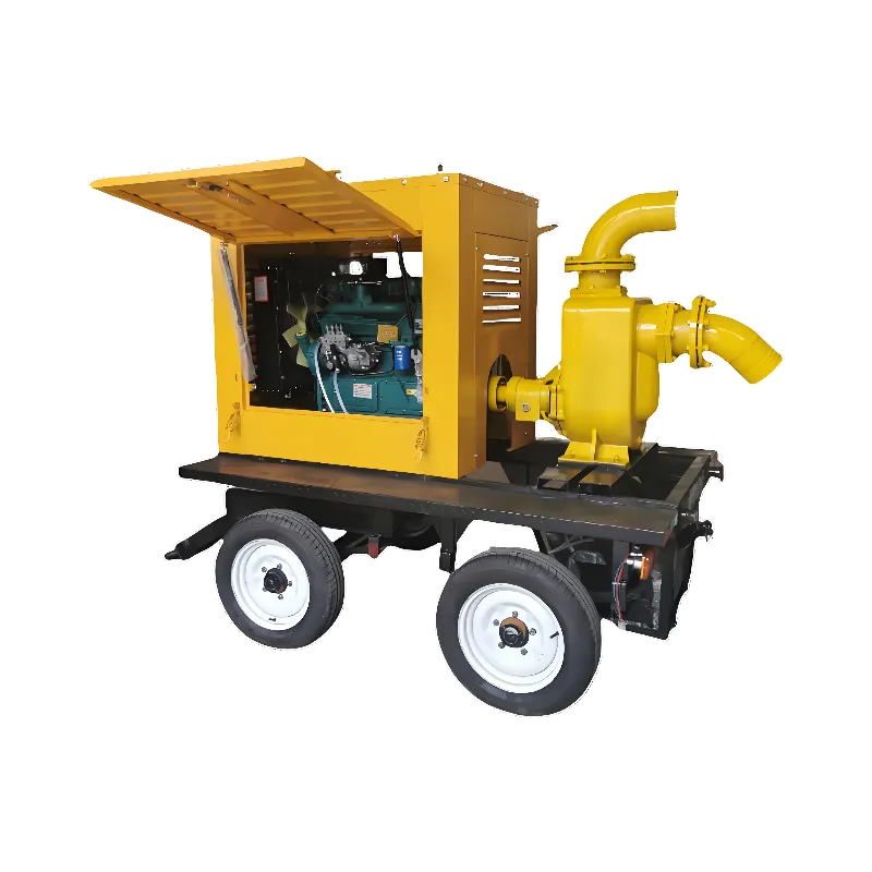 Mobile diesel sewage pump3