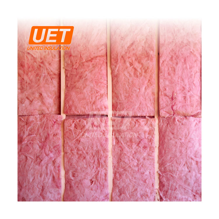 USA ASTM STANDARD WOOD FRAME BUILDING WALLS INSULATION PINK GLASS WOOL BATTS AND PRE-CUT ROLL
