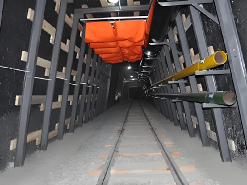 Trapezoidal shed (mine roadway support)