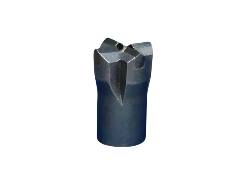 Cross-shaped air drill bit