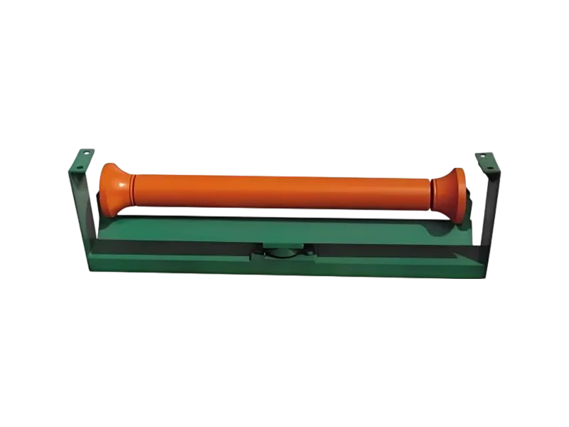 Friction-adjustable self-aligning idler assembly