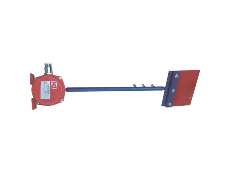 Explosion-proof material flow detector