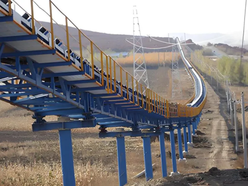 Planar turning belt conveyor