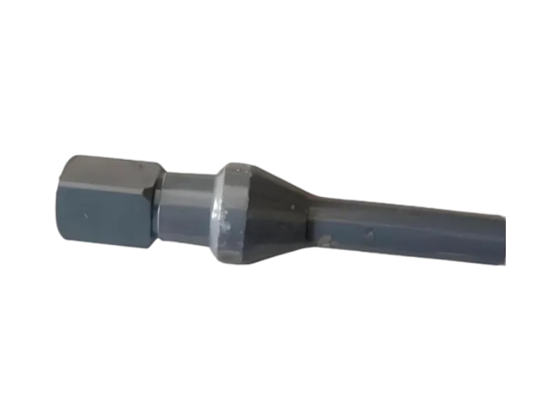 Four-arm anchor bolting machine with conical drill rod