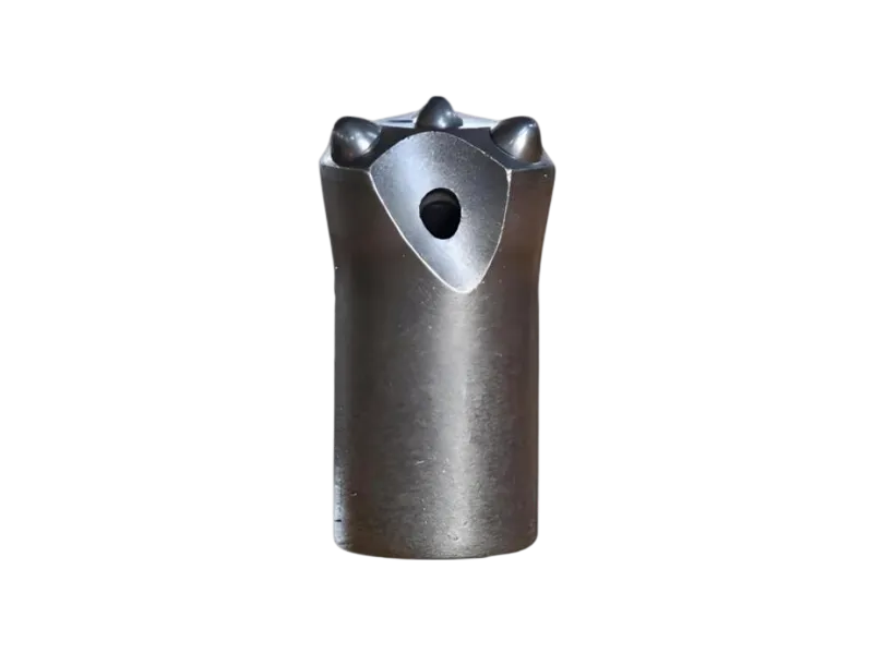 Cylindrical tooth type air drill bit