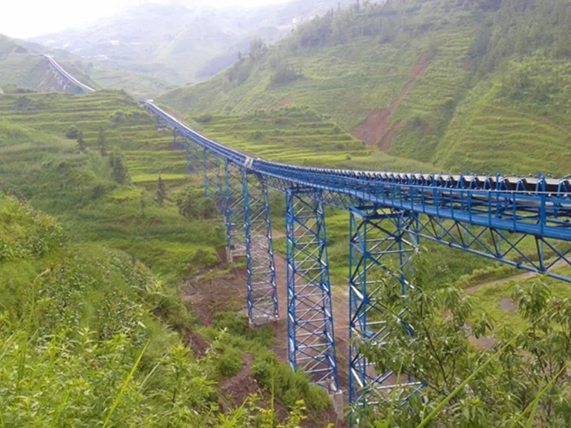 High-strength steel wire rope core belt conveyor