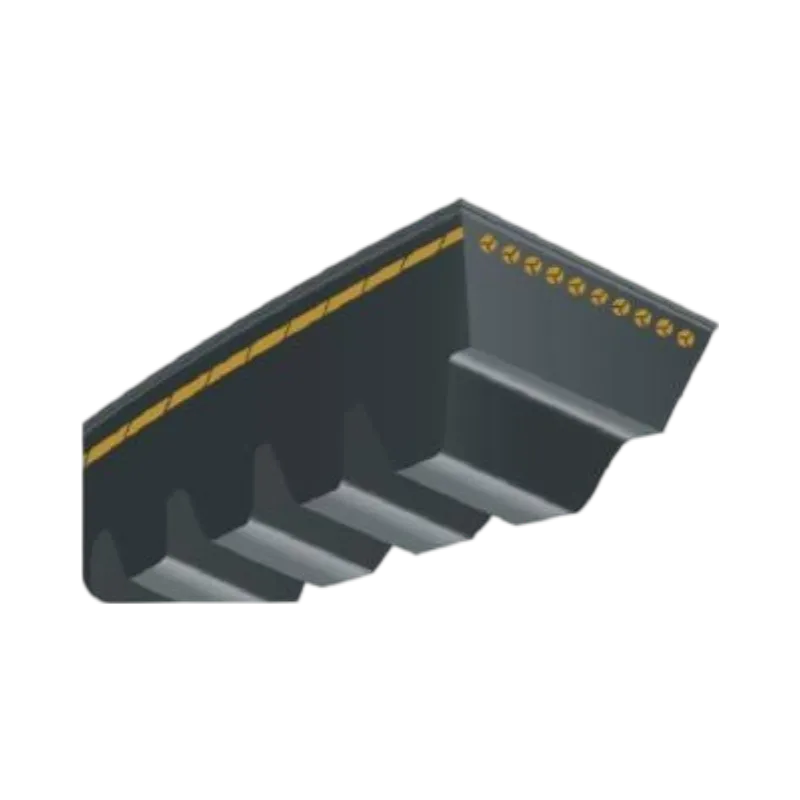 Narrow V-belt with cut edges