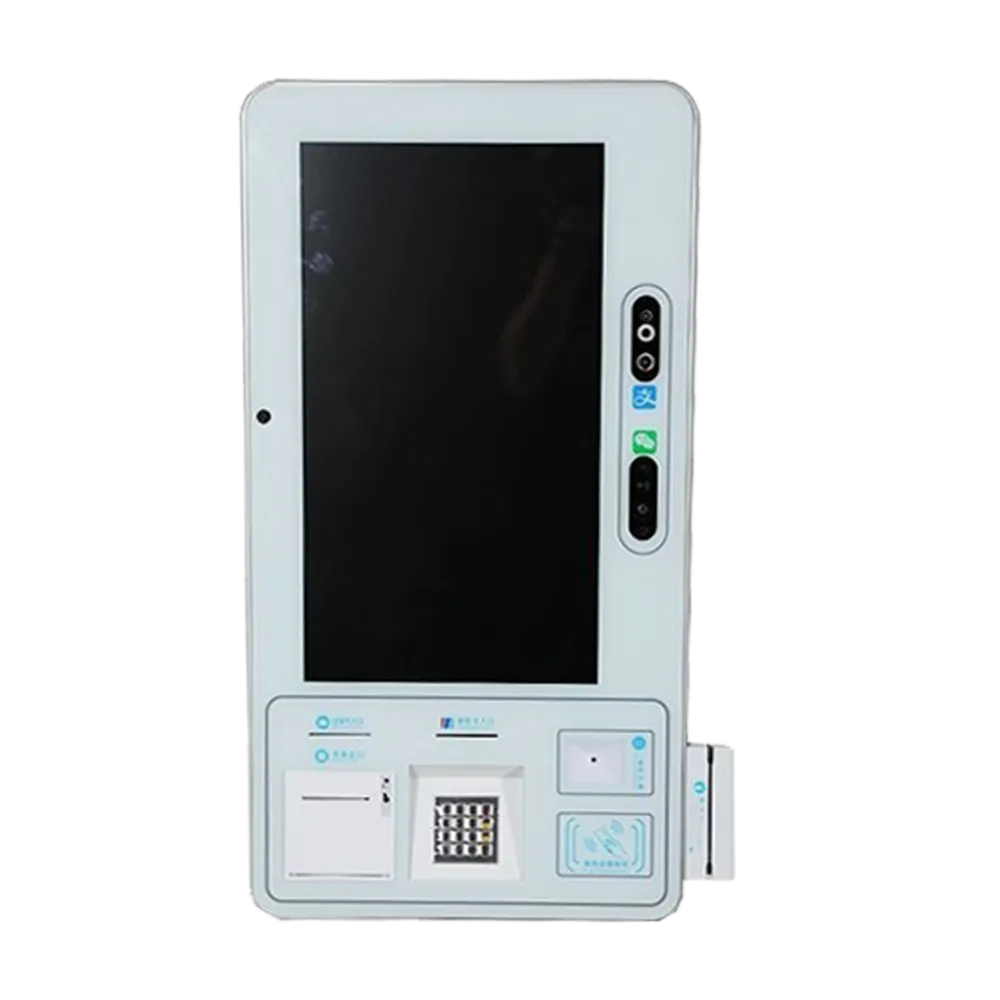Sheet Metal Medical Self-Service Kiosk (Inquiry, Payment, and Printing) — Wall-Mounted Integrated Unit