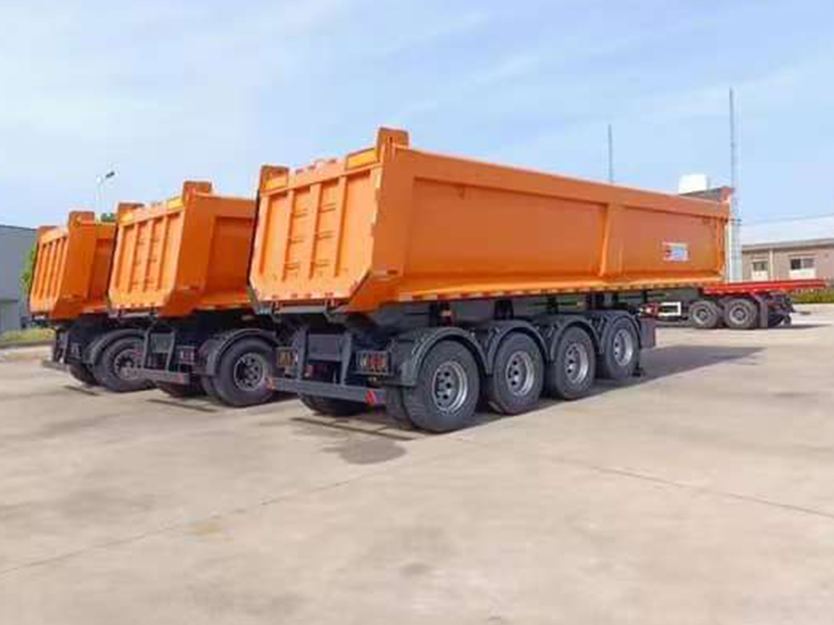 Mining U-shaped rear tipper