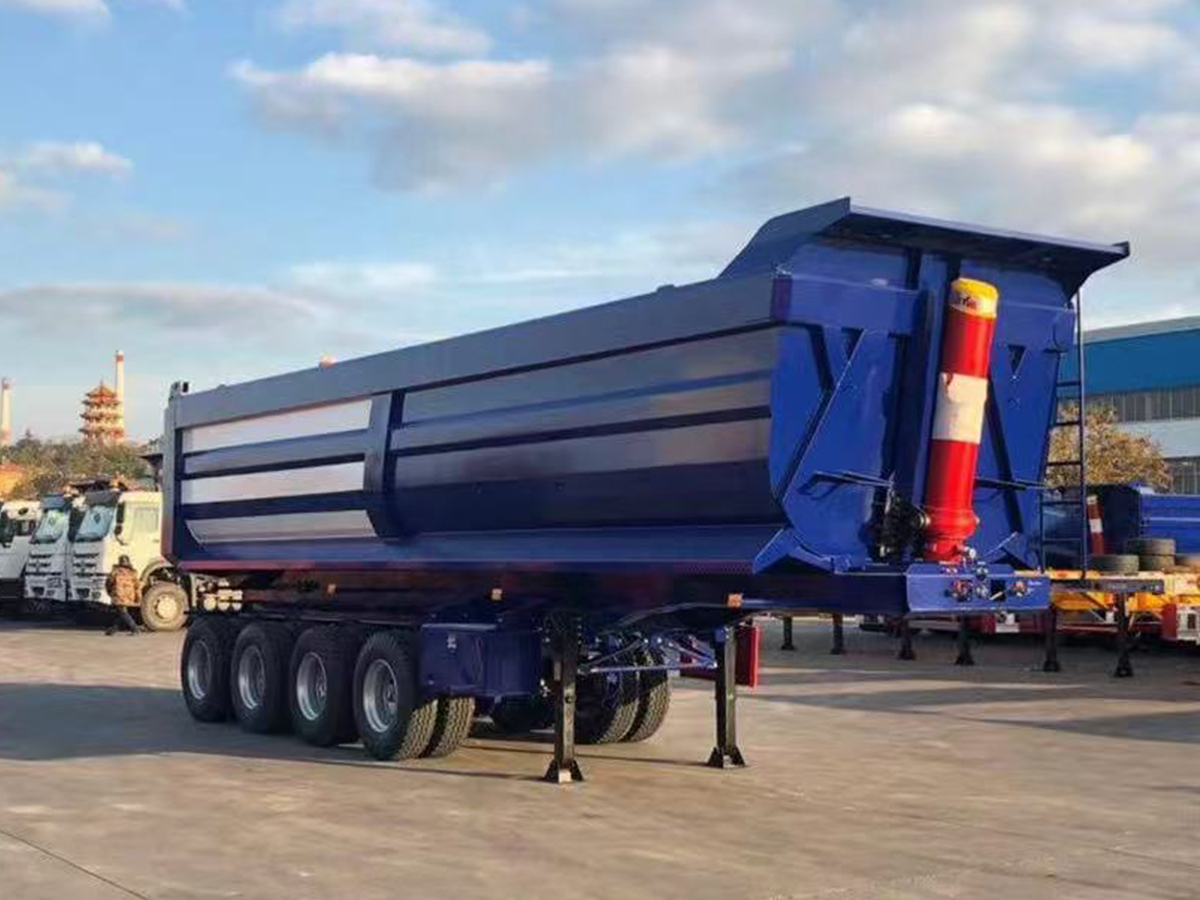Mining U-shaped rear tipper