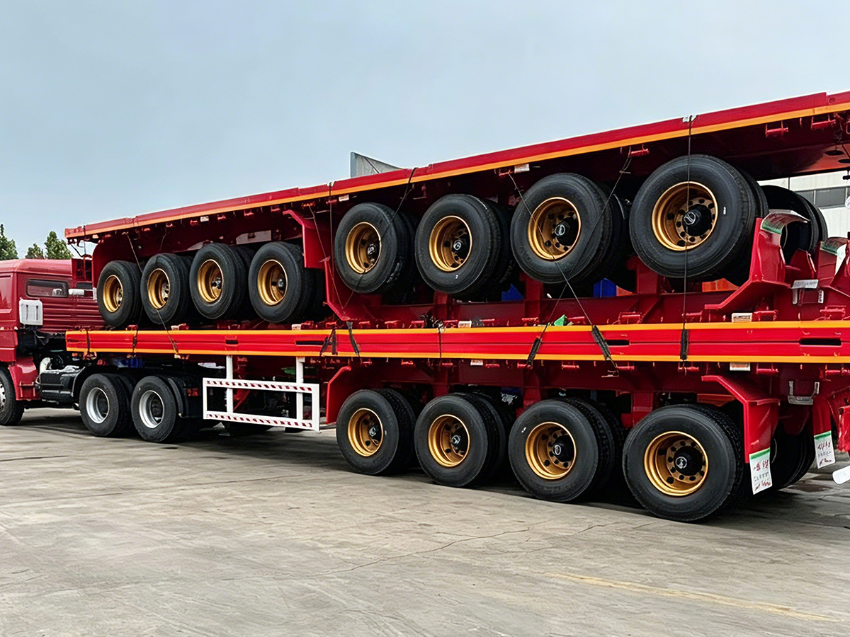 4-axle flatbed trailer