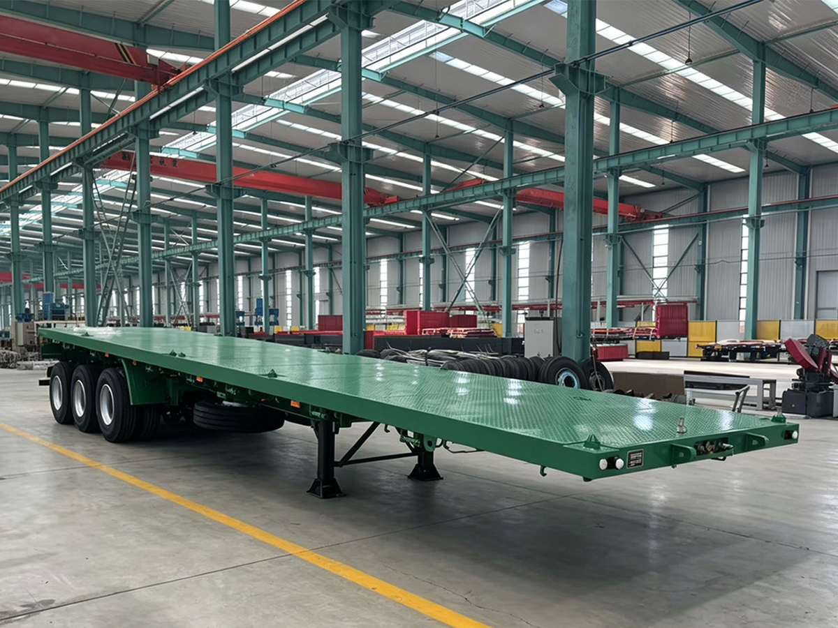 40-foot air suspension flatbed trailer