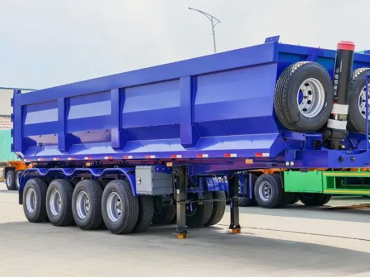 Mining U-shaped rear tipper