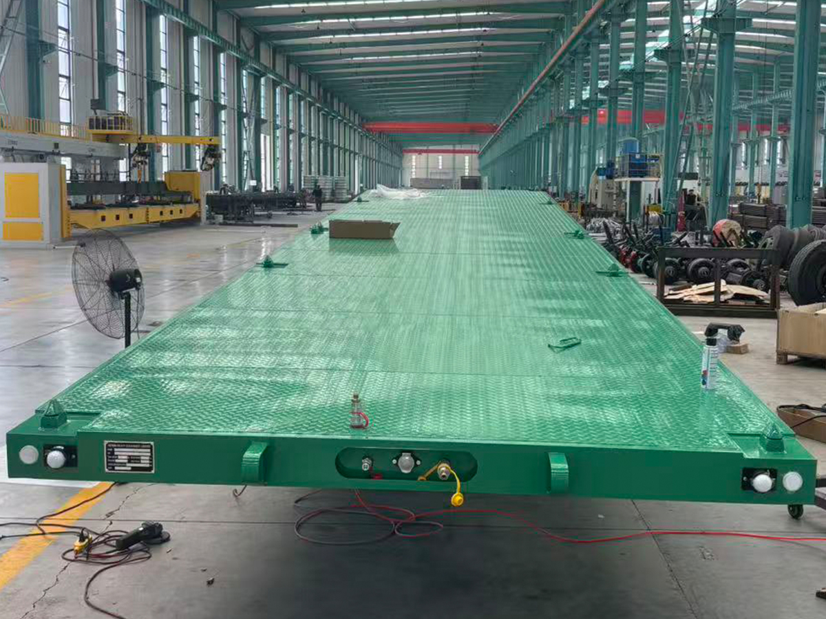 40-foot air suspension flatbed trailer