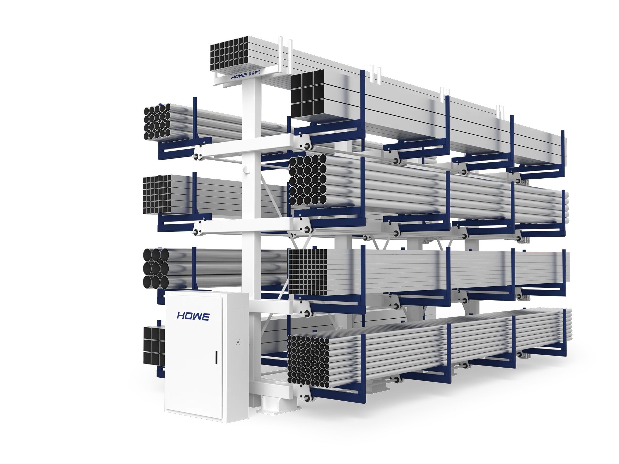 Estantería voladiza telescópica eléctrica