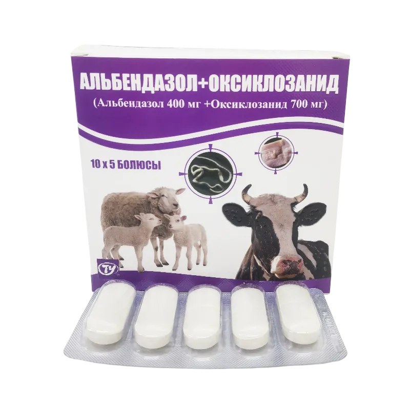 Albendazole + Oxyclozanide Bolus