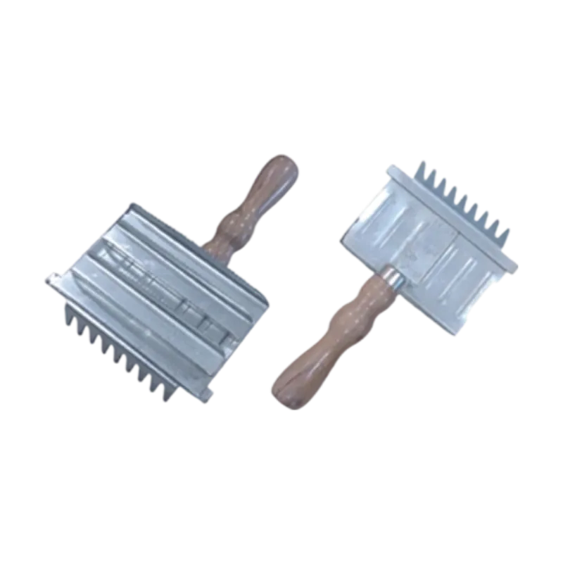 Metal Curry Comb with Mane Comb