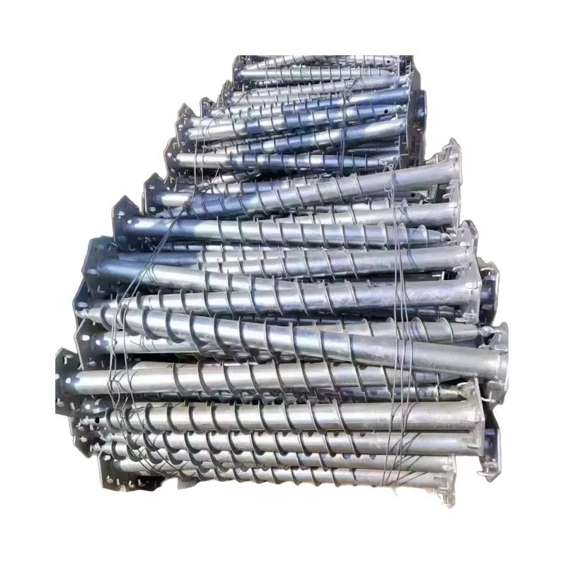 Screw-in helical piles