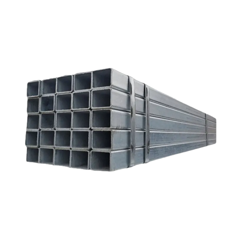 Galvanized square and rectangular steel tubes